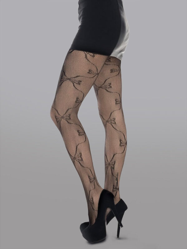 Butterfly Lace Thigh High Fishnet Stockings - Image 4