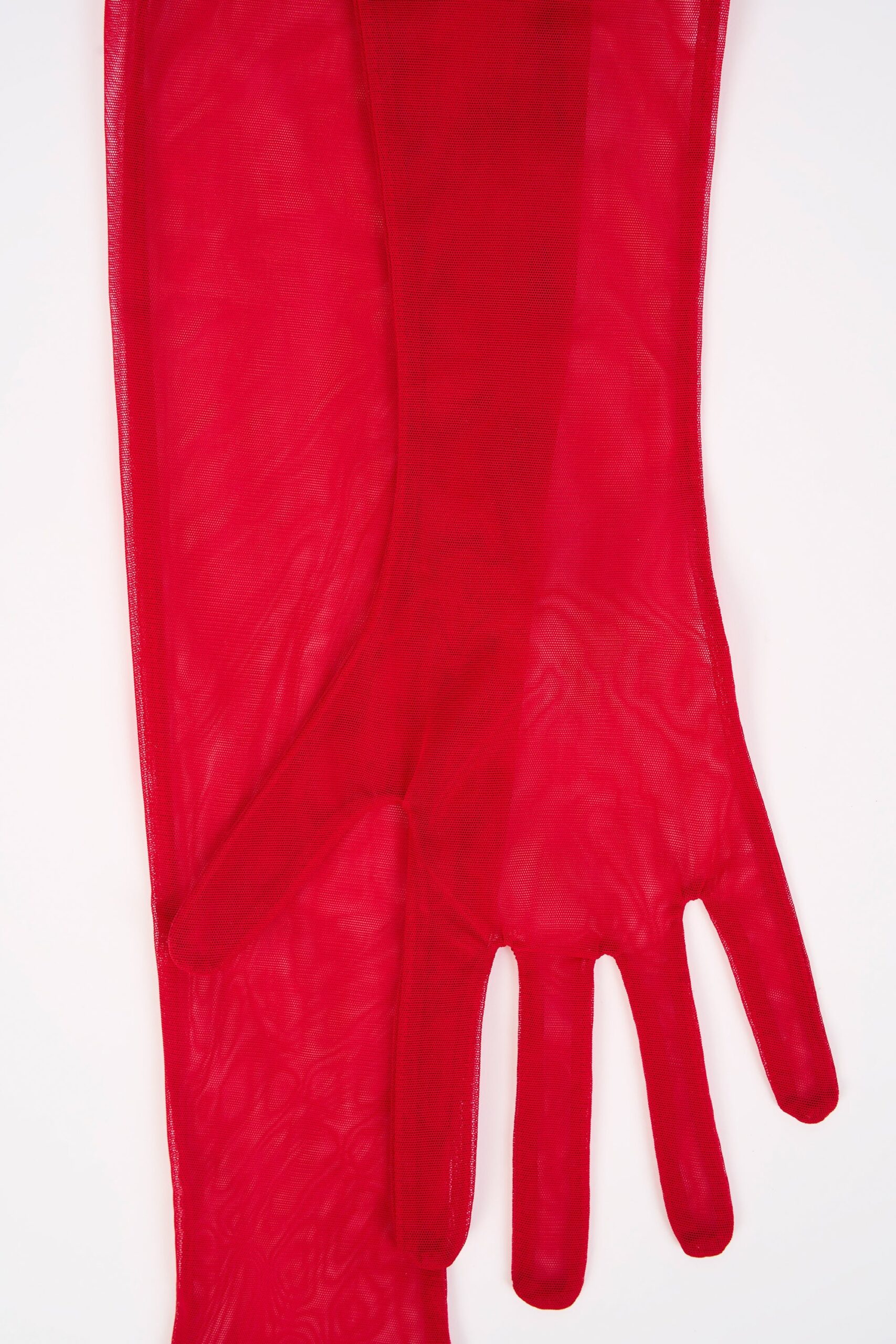 Mesh Gloves in Fire Red - Image 2