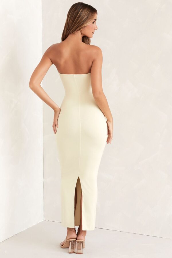 Bandeau Maxi Dress in Ivory - Image 2