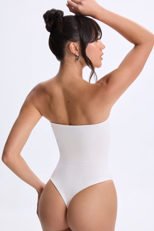 Bandeau Bodysuit in White - Image 2