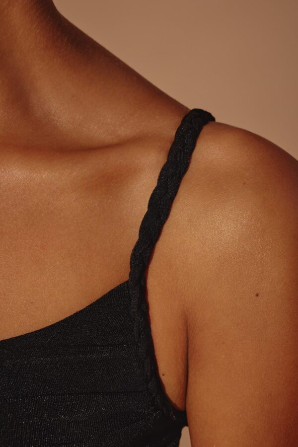 One Shoulder Cut Out Maxi Dress in Black - Image 13