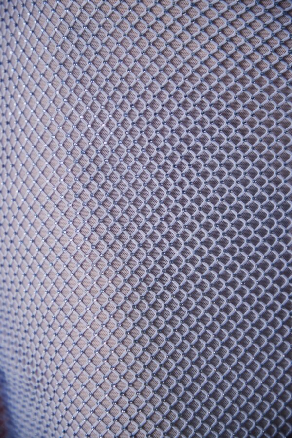 Embellished Strap Detail Mini Skirt in Blue - Image 5