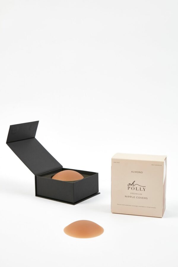 Reusable Silicone Nipple Covers in Almond - Image 5