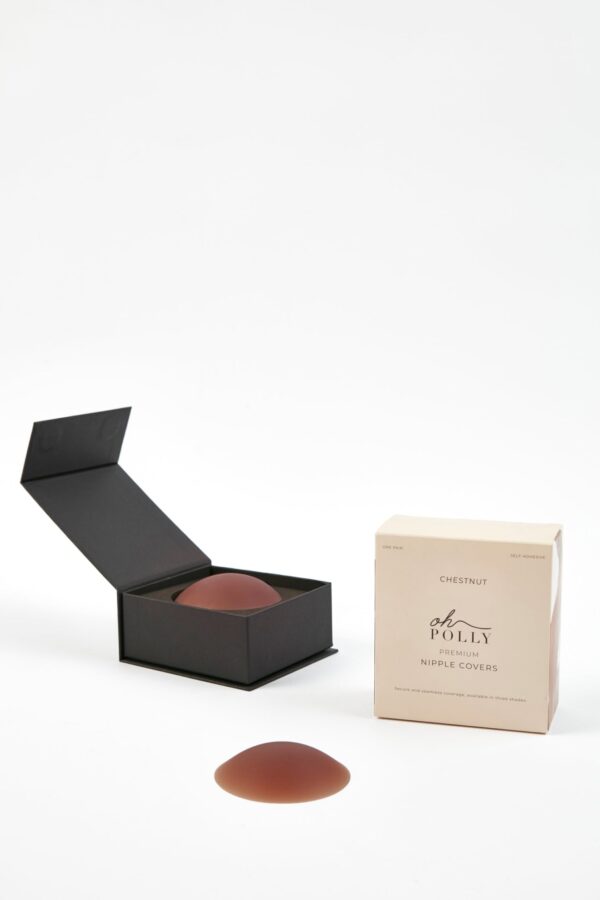 Reusable Silicone Nipple Covers in Chestnut - Image 5