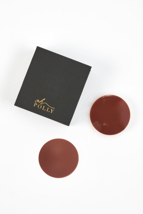 Reusable Silicone Nipple Covers in Chestnut - Image 3