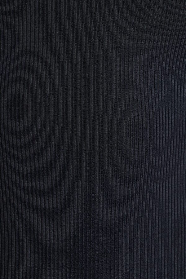Ribbed Modal Long Sleeve Bodysuit in Black - Image 4