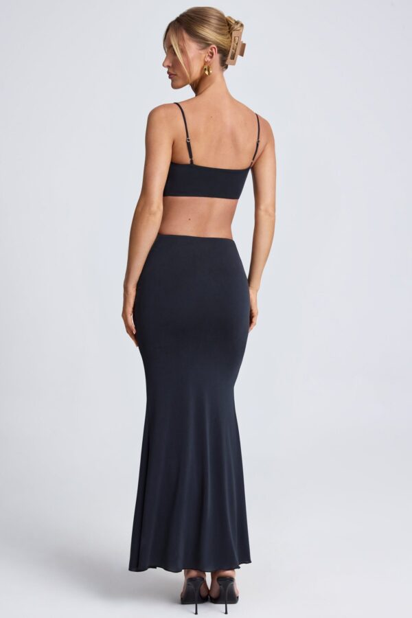 Hardware Detail Cut-Out Maxi Dress in Black - Image 2