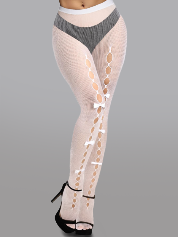 Cute Bow Hollow Out Tights - Image 4