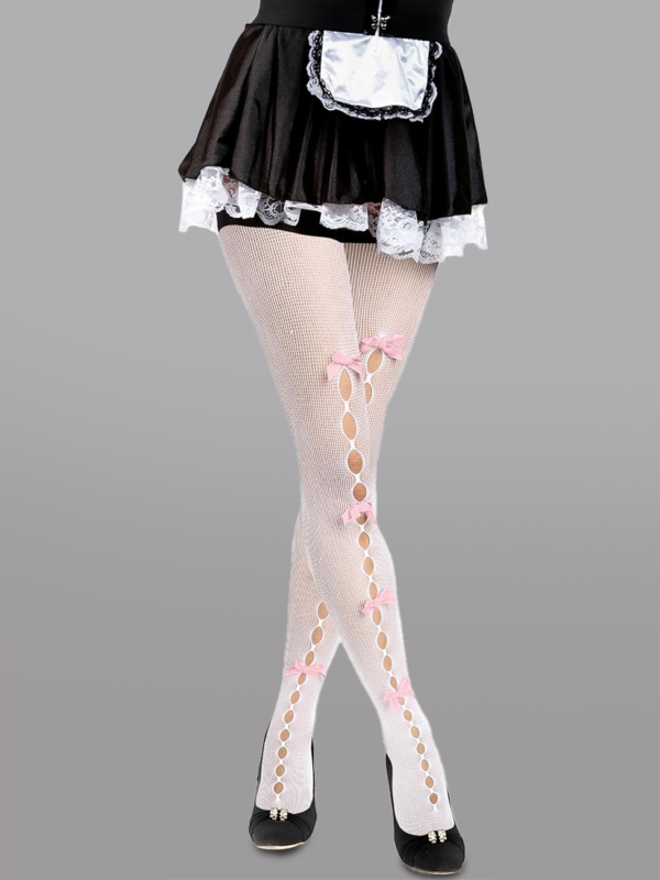 Cute Bow Hollow Out Tights - Image 10
