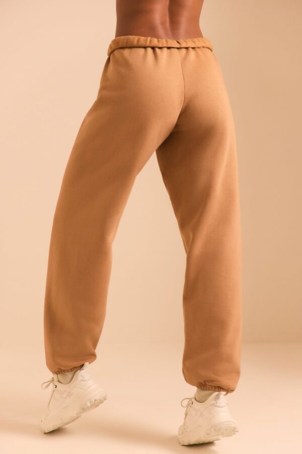 Relaxed Fit Joggers in Chestnut Brown - Image 2