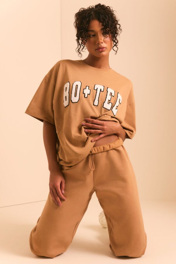 Relaxed Fit Joggers in Chestnut Brown - Image 6