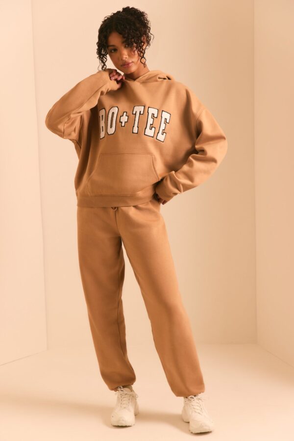 Relaxed Fit Joggers in Chestnut Brown - Image 3