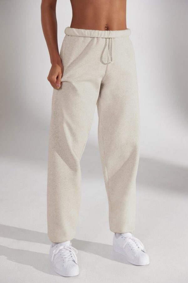 Oversized Joggers in Heather Oat - Image 5