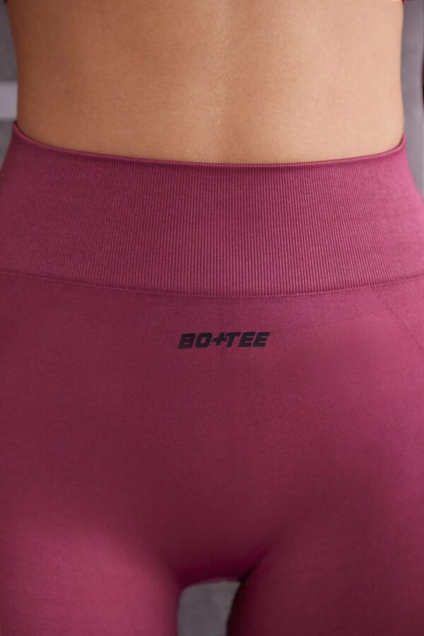 High Waist Seamless Leggings in Dark Rose - Image 5