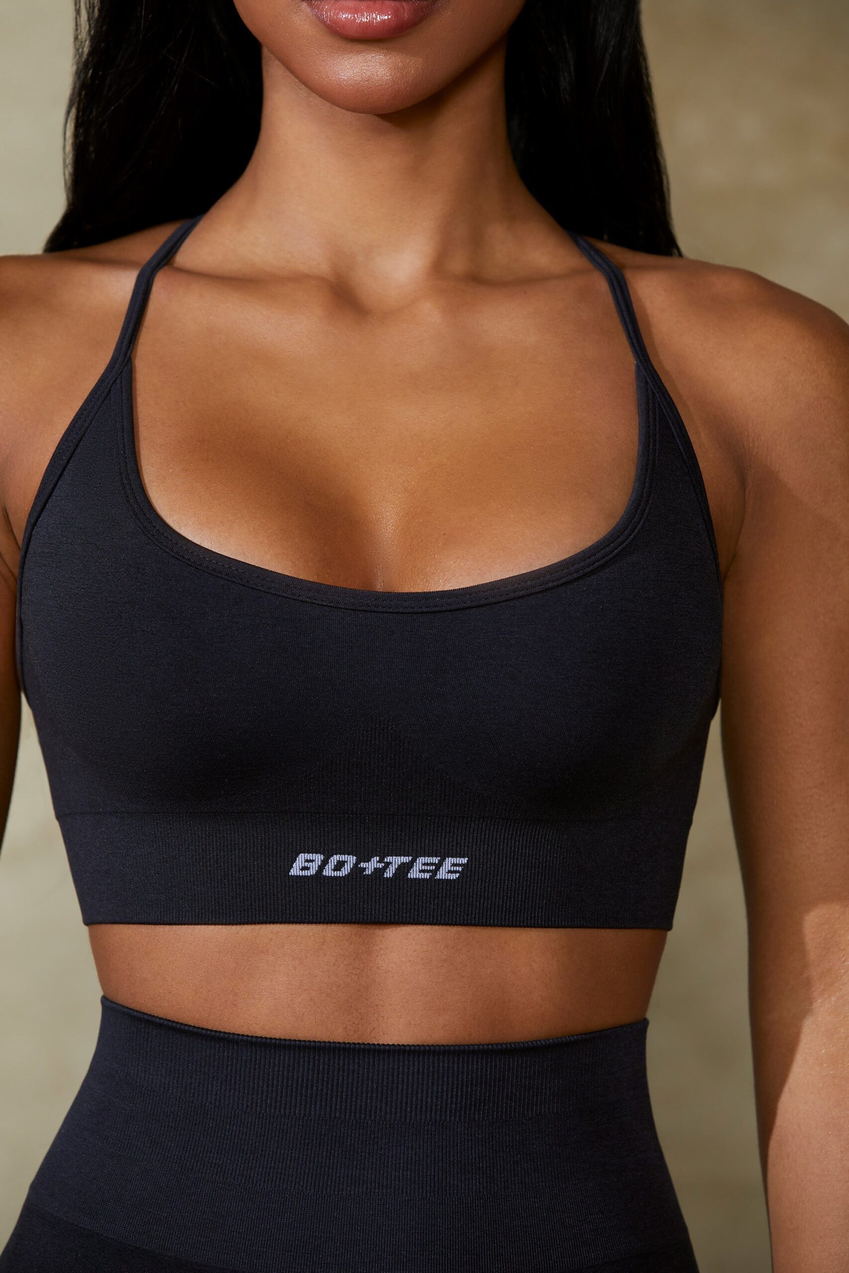 Low Back Define Luxe Sports Bra in Black - Image 7