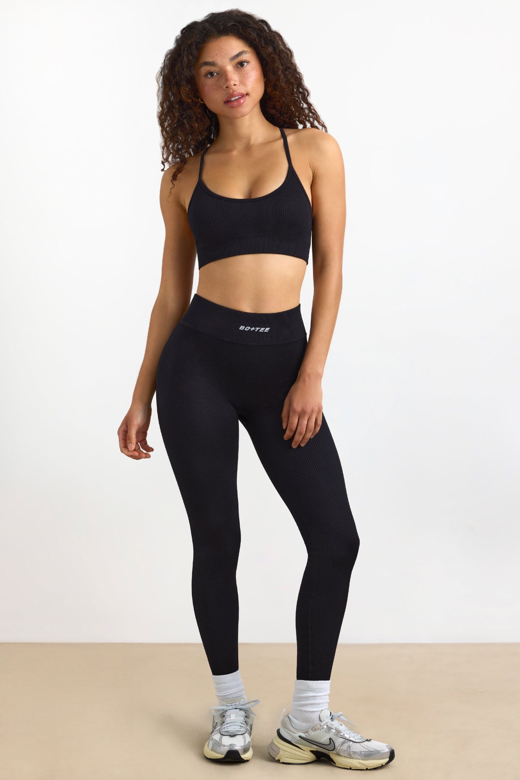 Petite FlexiRib High Waist Leggings in Black - Image 5