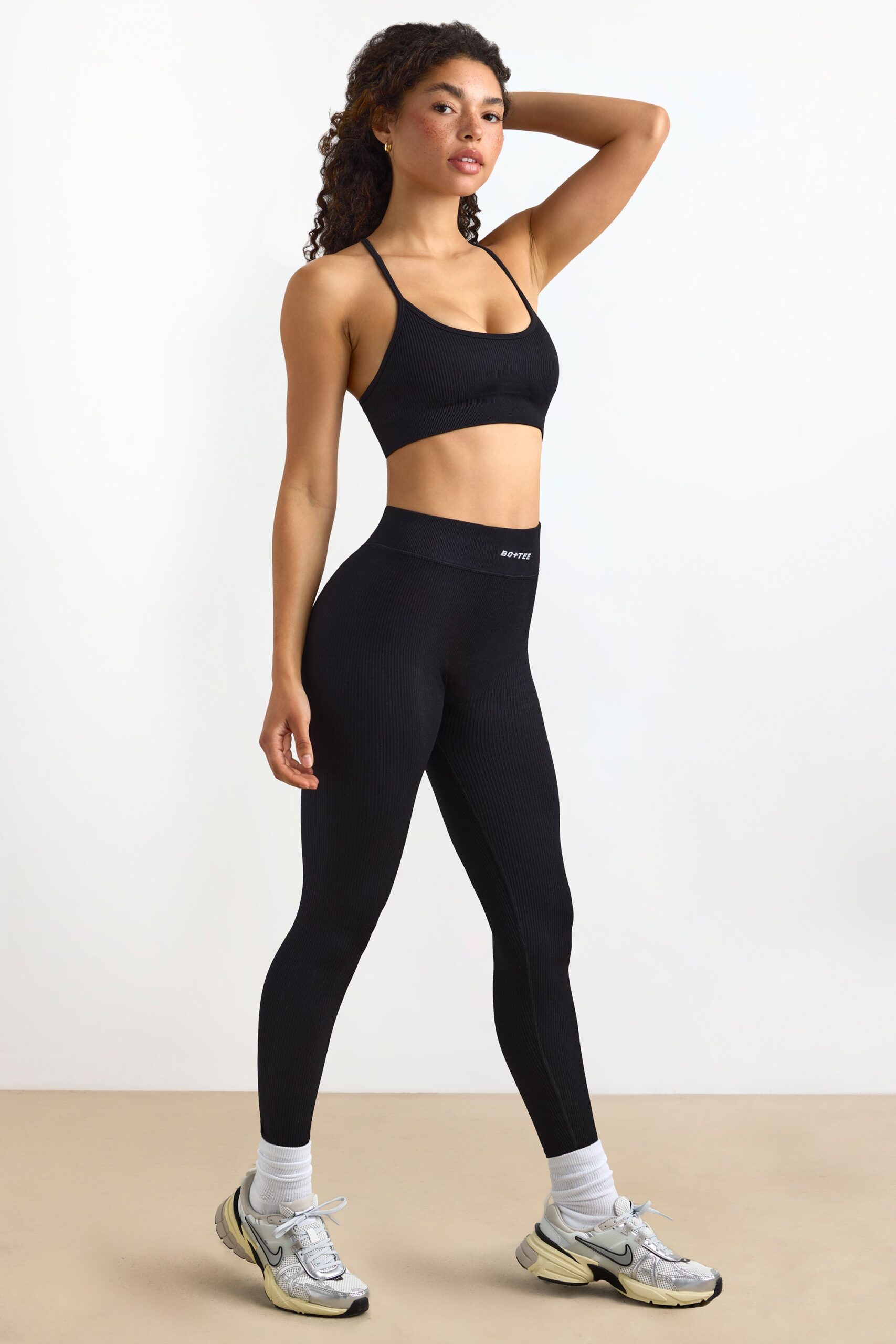 Petite FlexiRib High Waist Leggings in Black - Image 7
