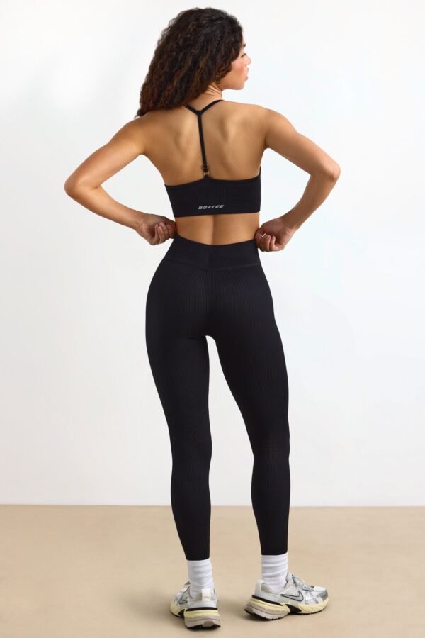 FlexiRib High-Waist Leggings in Black - Image 2