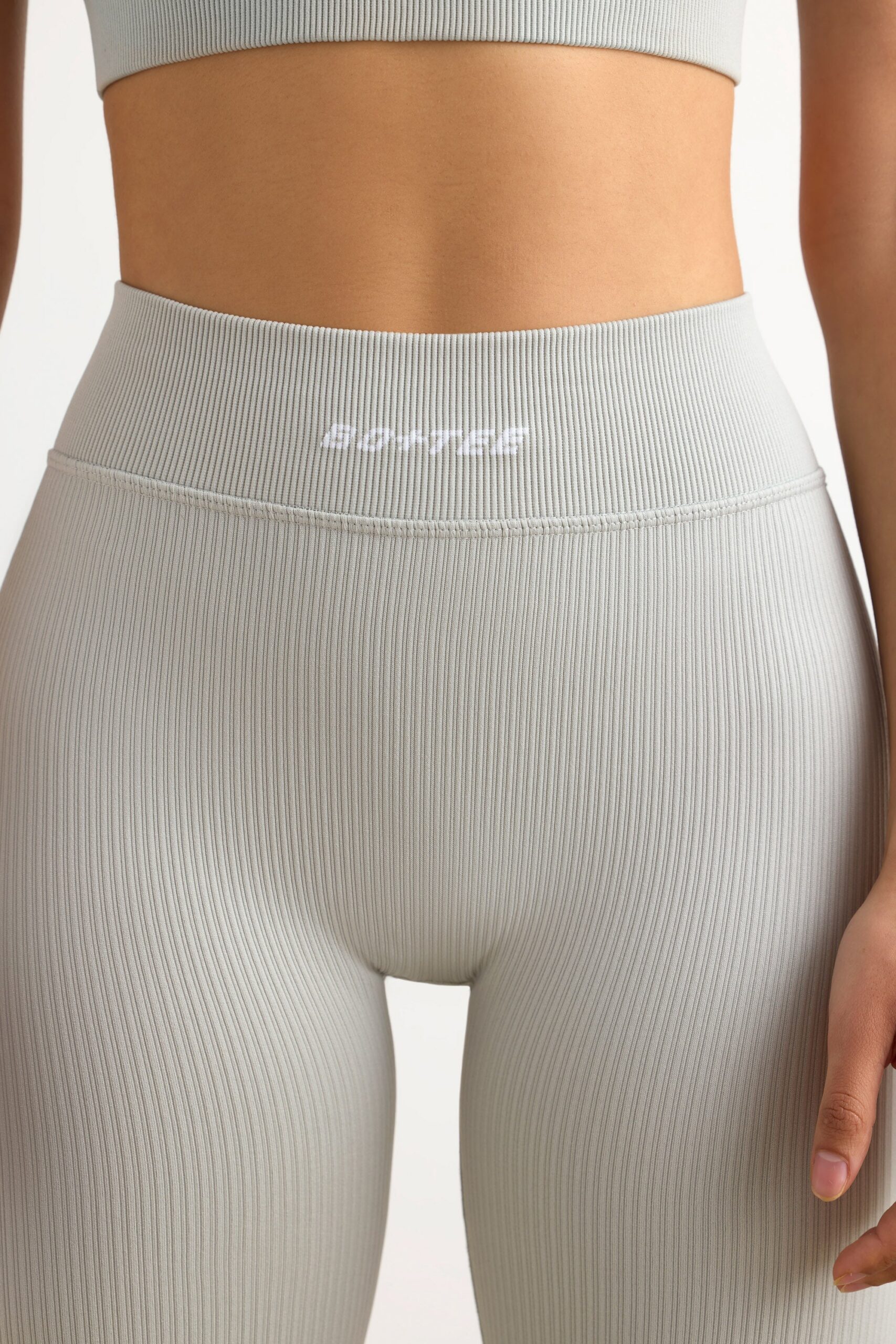 Petite FlexiRib High-Waist Leggings in Grey - Image 4