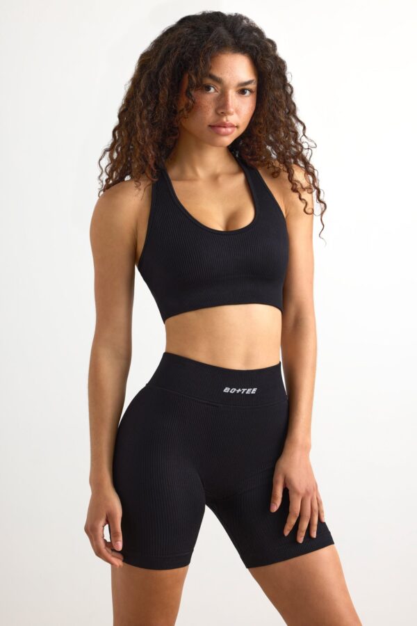 FlexiRib Biker Shorts in Black - Image 6
