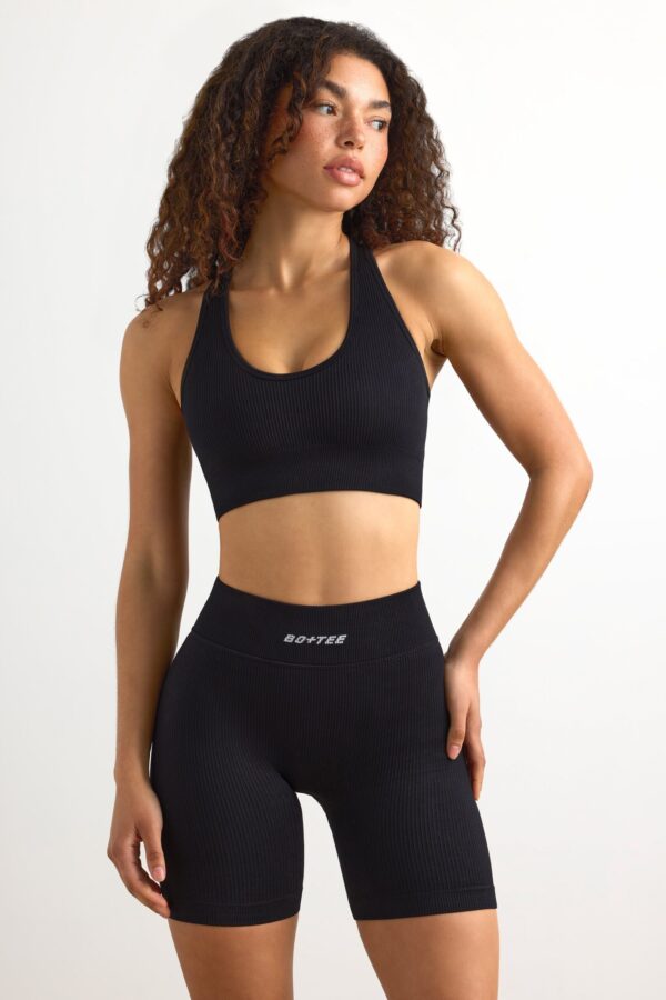 FlexiRib Biker Shorts in Black - Image 2