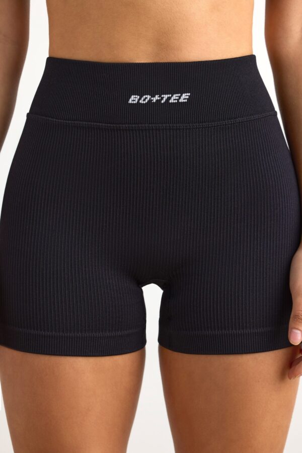 FlexiRib Mini Shorts in Black - Image 4