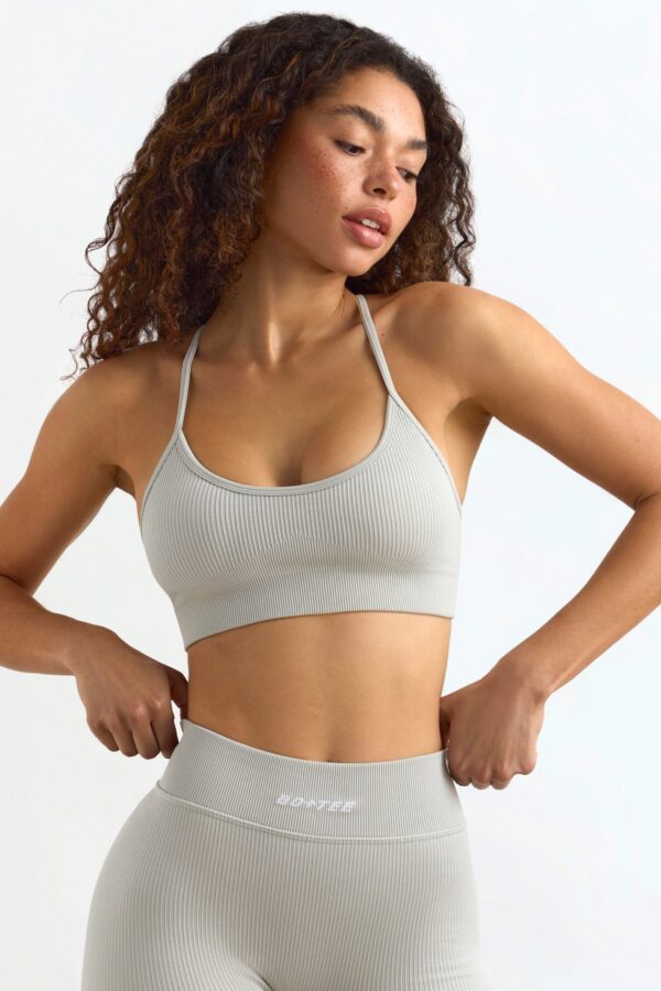 FlexiRib Y-Back Sports Bra in Grey - Image 7