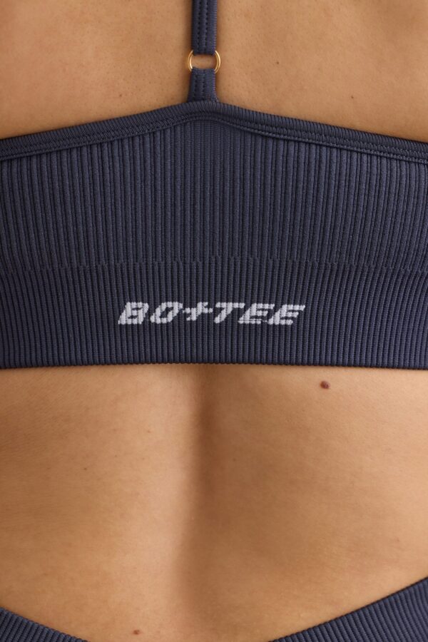 FlexiRib Scoop Neck Sports Bra in Slate - Image 5