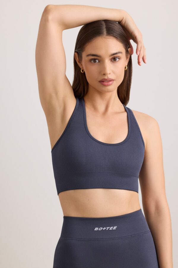 FlexiRib Wide Strap Sports Bra in Slate - Image 7