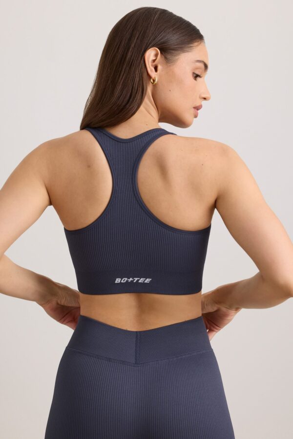 FlexiRib Wide Strap Sports Bra in Slate - Image 3