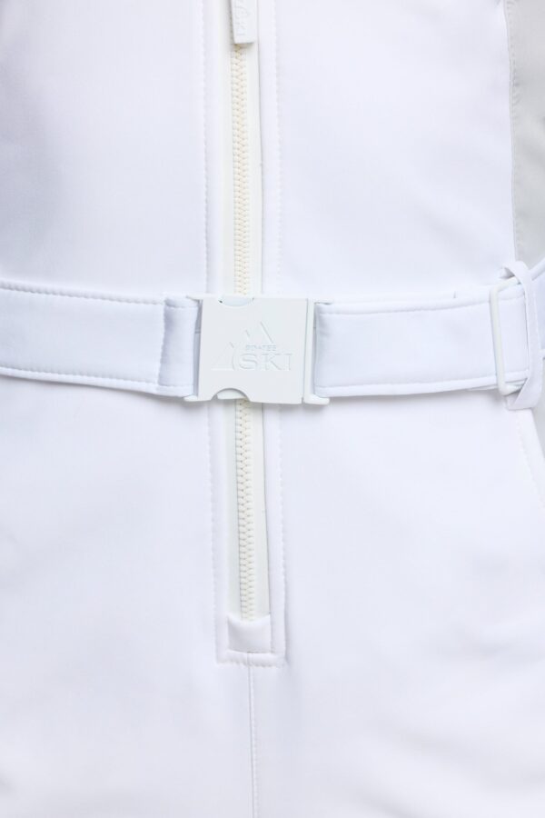 Fleece Lined Ski Suit in White - Image 6