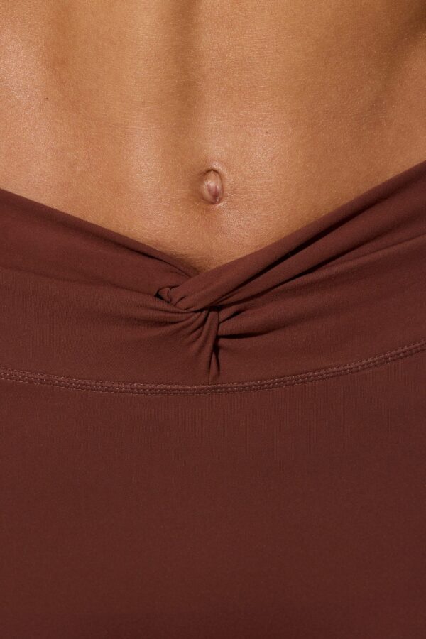 Full Length Leggings with Pockets in Chocolate - Image 4