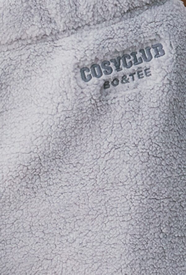 Fleece Wide Leg Joggers in Fog - Image 4