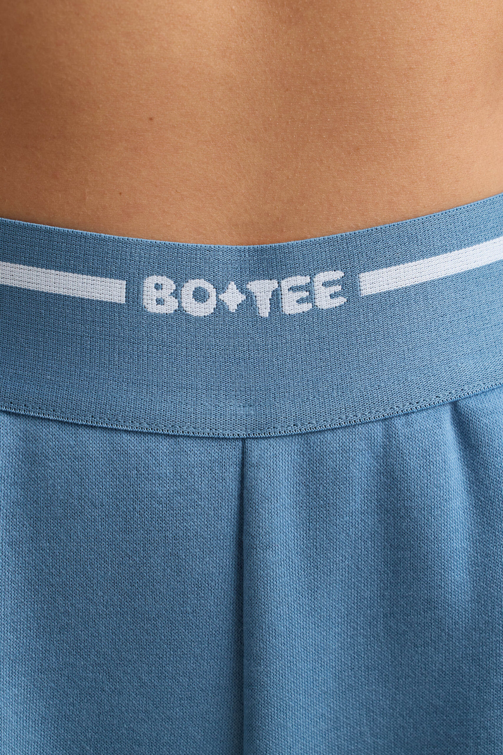 Petite High-Waist Straight-Leg Joggers in Steel Blue - Image 4