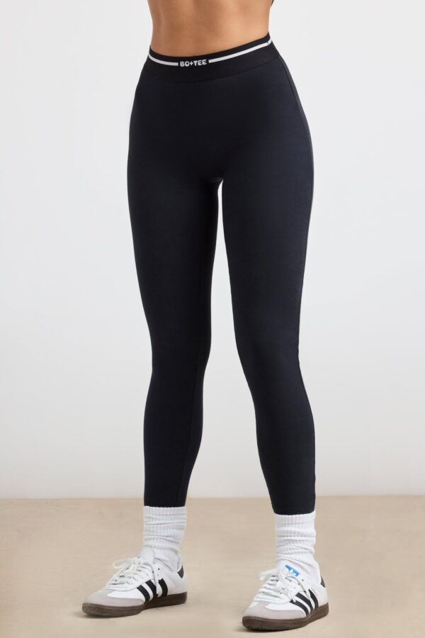 High-Waist Leggings in Black - Image 4