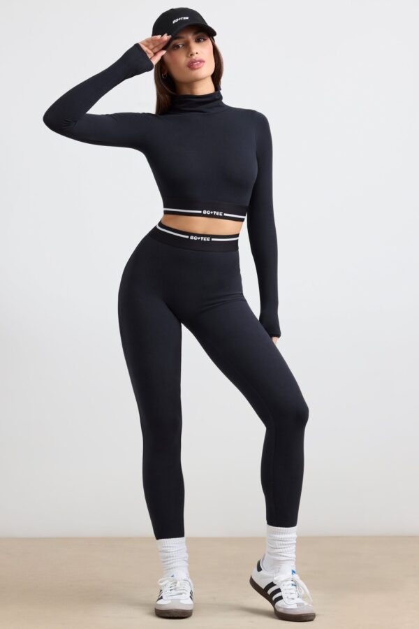High-Waist Leggings in Black - Image 8