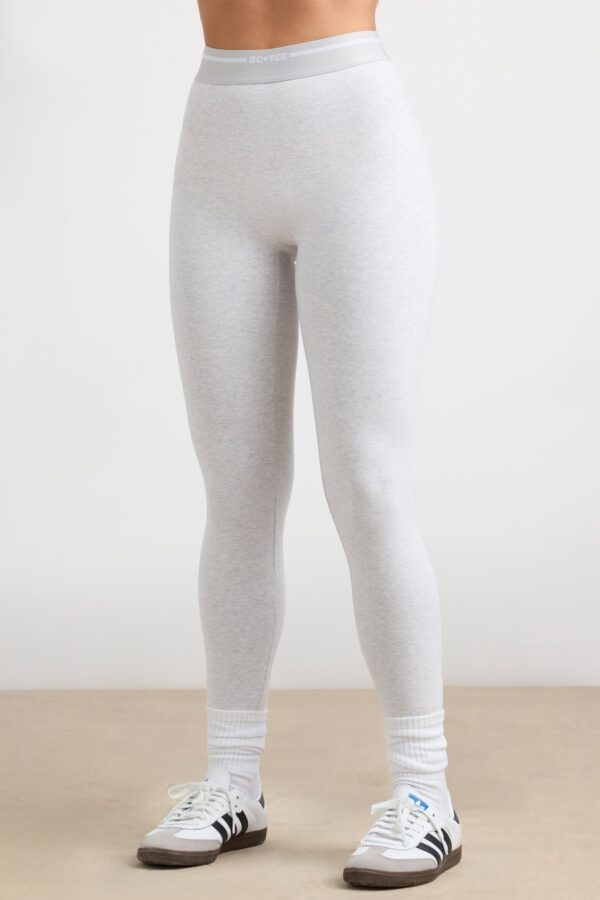 High-Waist Leggings in Grey Marl - Image 4