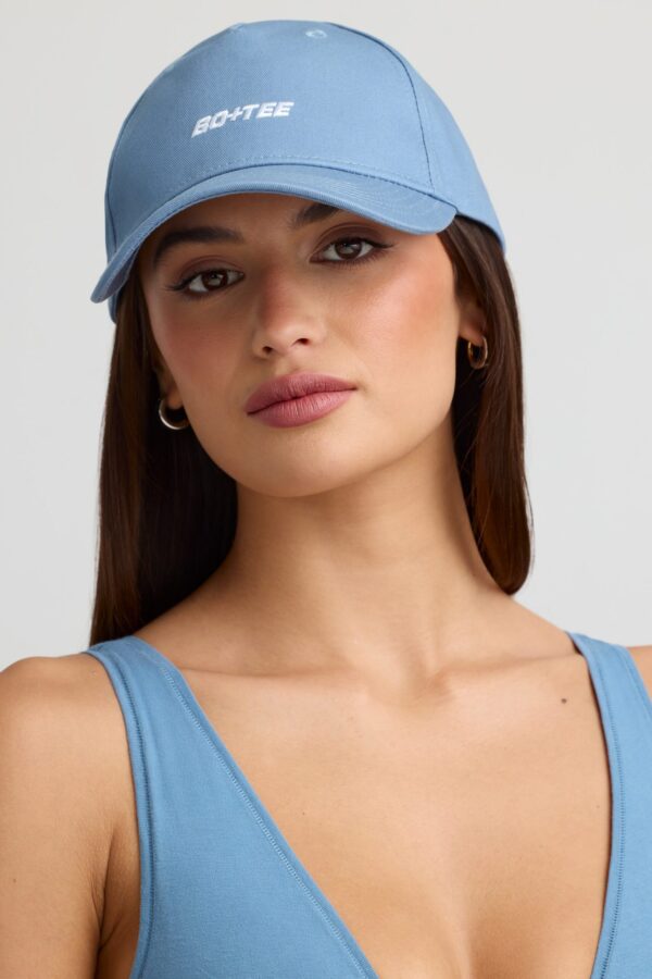 Baseball Cap in Steel Blue - Image 7