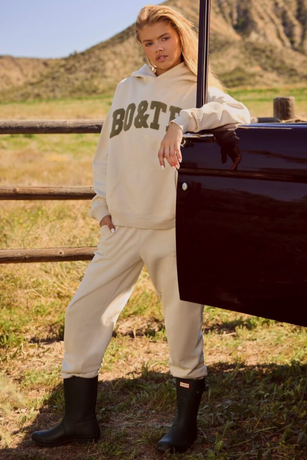 Mid-Rise Joggers in Bone - Image 6