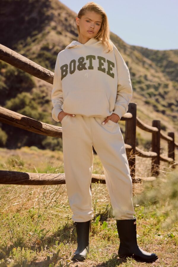Mid-Rise Joggers in Bone - Image 7