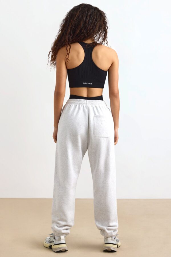 Mid-Rise Joggers in Heather Grey - Image 2