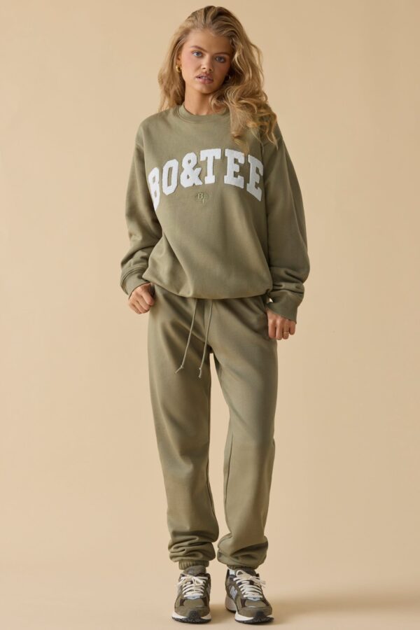 Mid-Rise Joggers in Soft Olive - Image 7