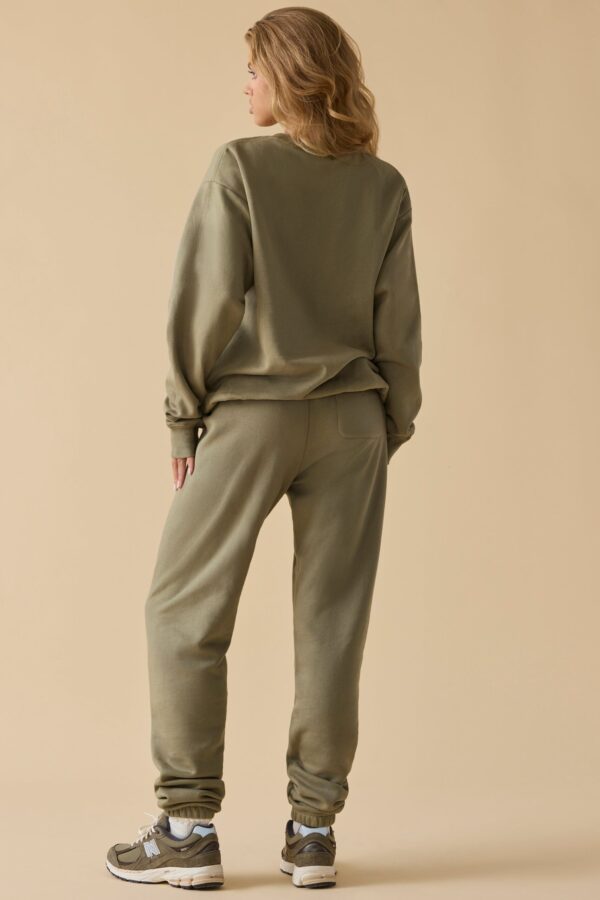 Mid-Rise Joggers in Soft Olive - Image 2