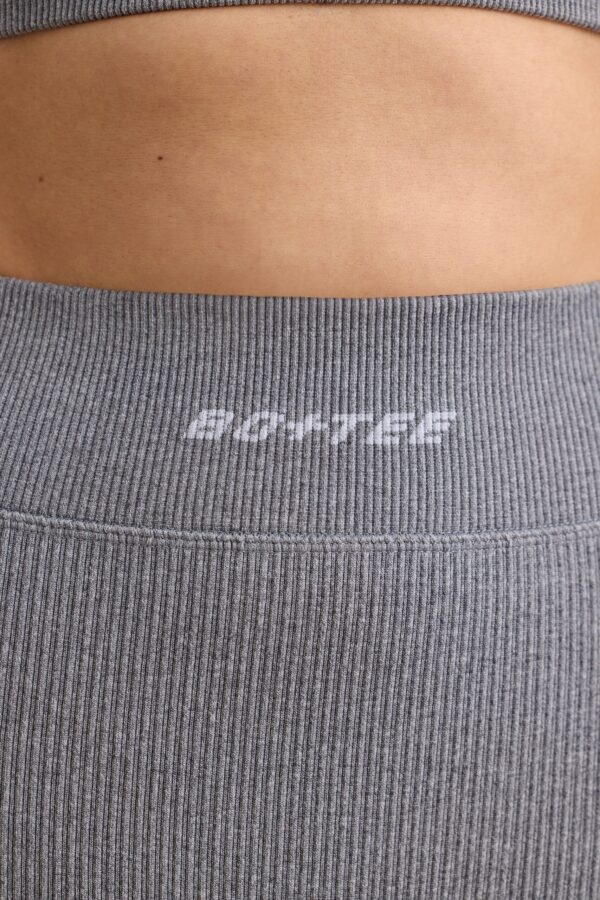 FlexiRib High Waist Leggings in Grey Melange - Image 4