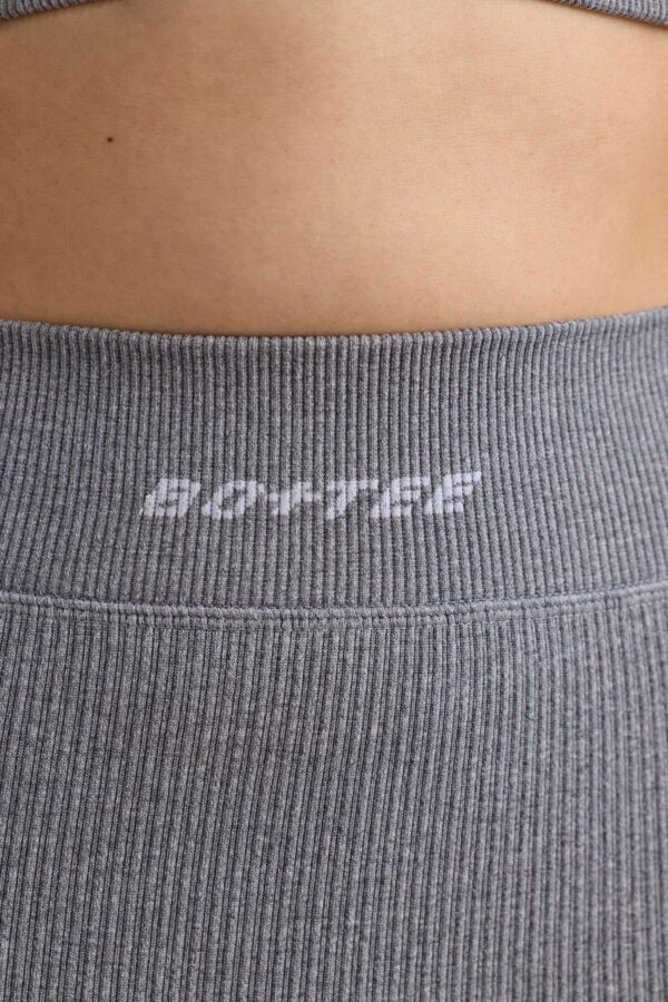 FlexiRib Mini Shorts in Grey Melange - Image 5