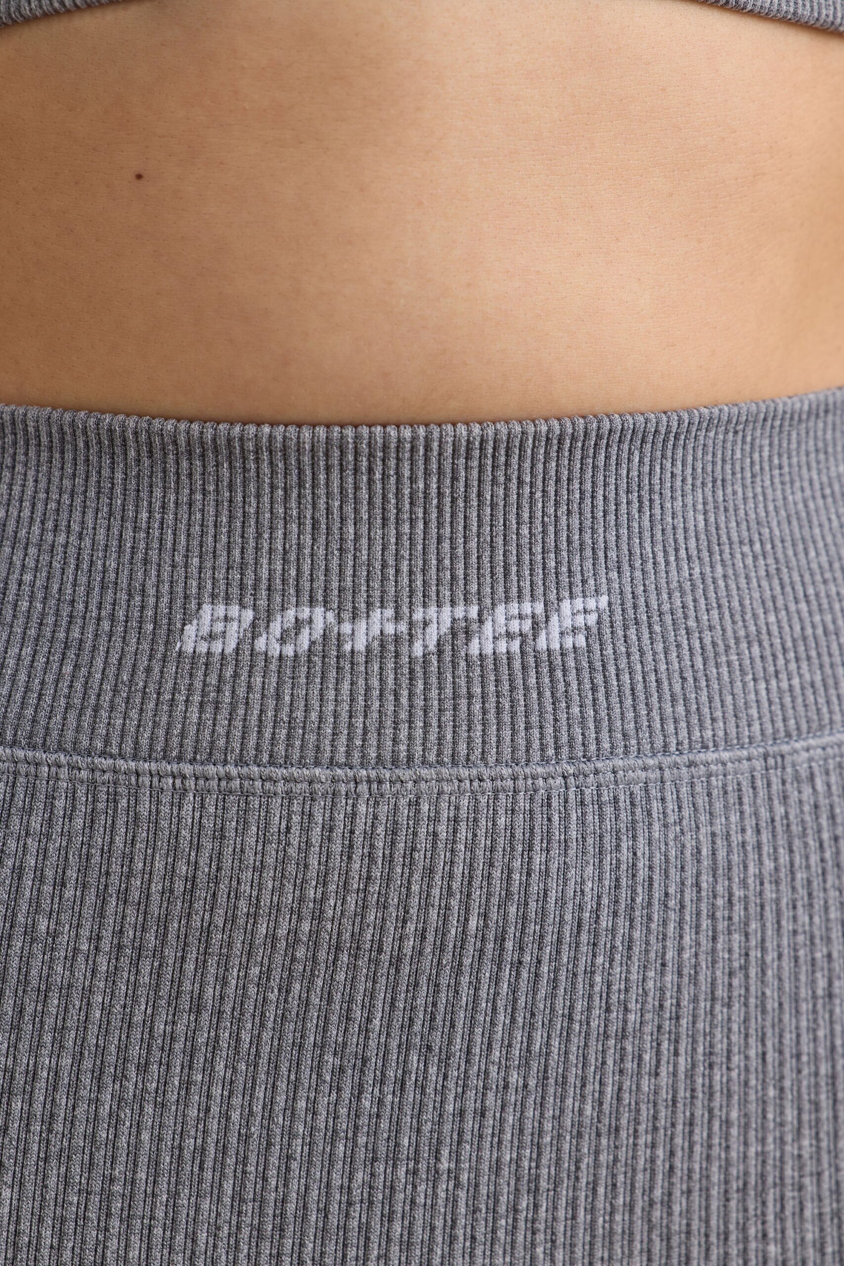 FlexiRib Mini Shorts in Grey Melange - Image 5