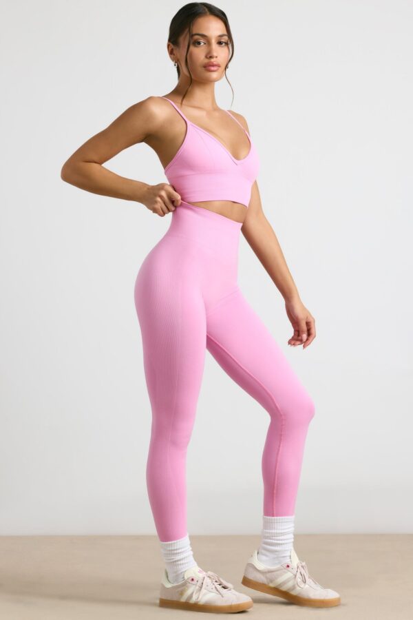 High-Waist Define Luxe Leggings in Bubblegum Pink - Image 3