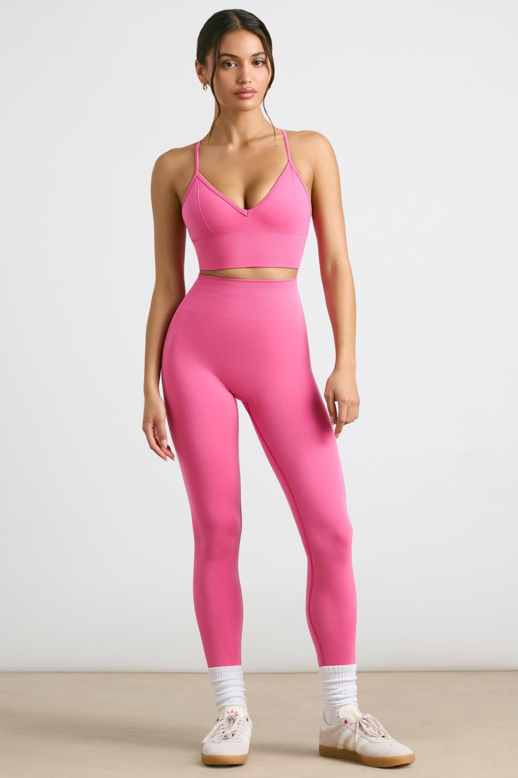 High-Waist Define Luxe Leggings in Hot Pink - Image 5
