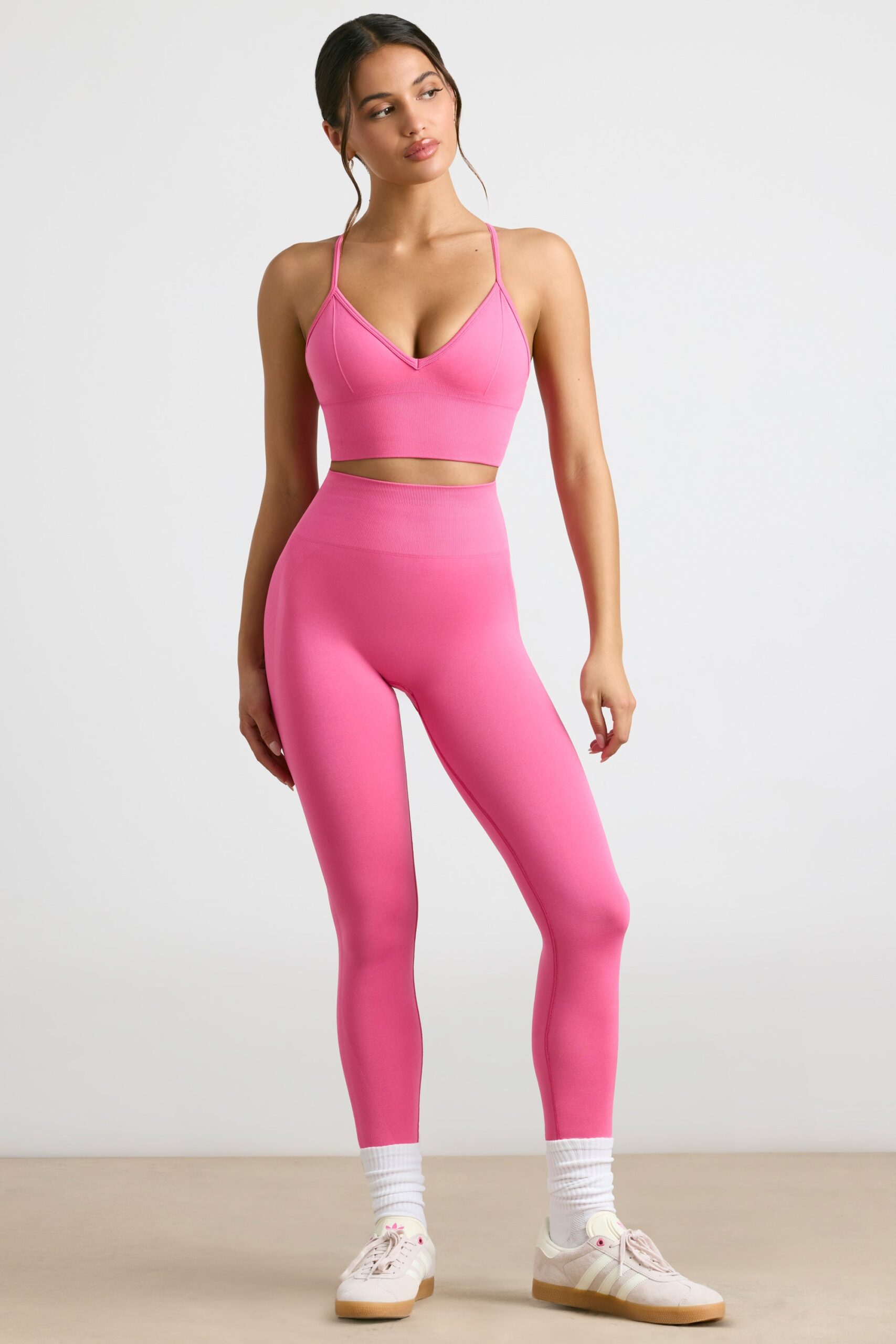 Petite High-Waist Define Luxe Leggings in Hot Pink - Image 6