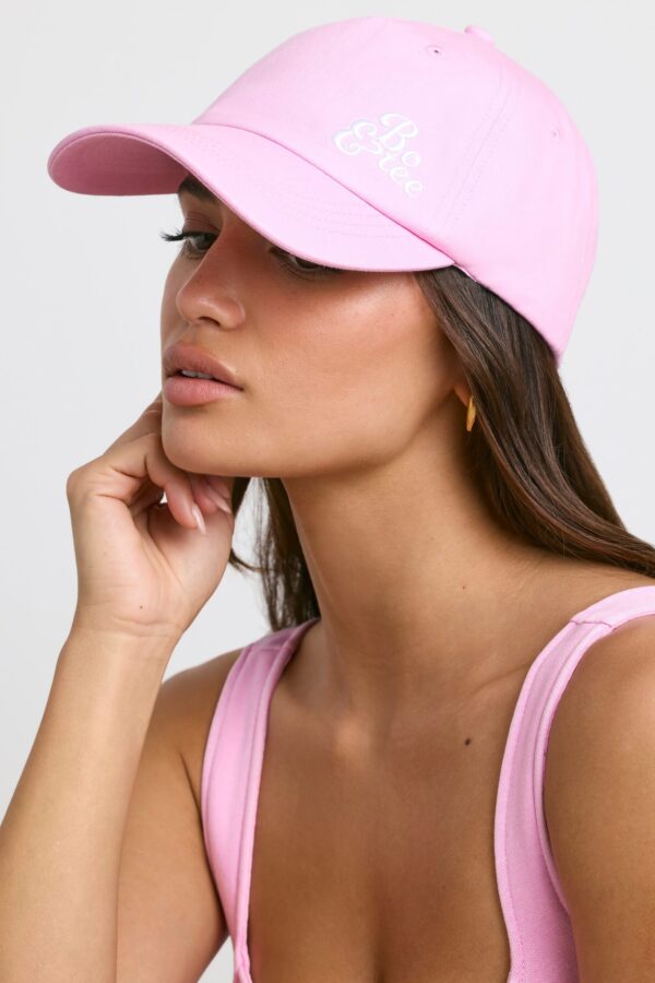 Baseball Cap in Bubblegum Pink - Image 6